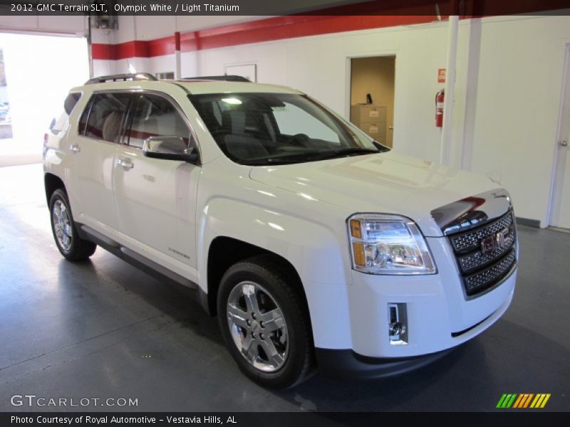 Olympic White / Light Titanium 2012 GMC Terrain SLT