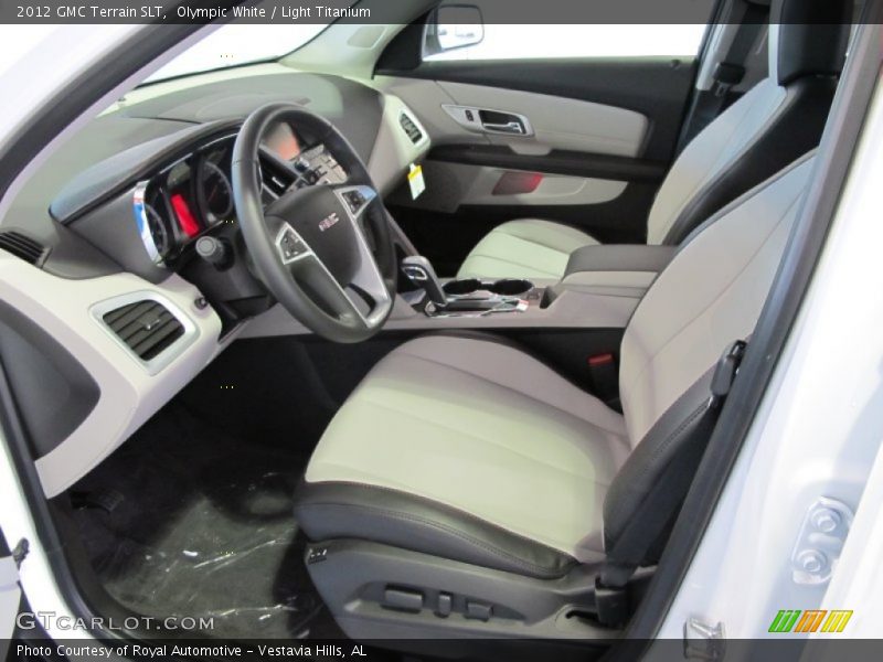 Olympic White / Light Titanium 2012 GMC Terrain SLT