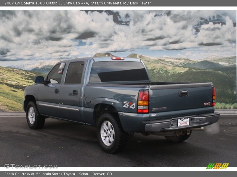 Stealth Gray Metallic / Dark Pewter 2007 GMC Sierra 1500 Classic SL Crew Cab 4x4