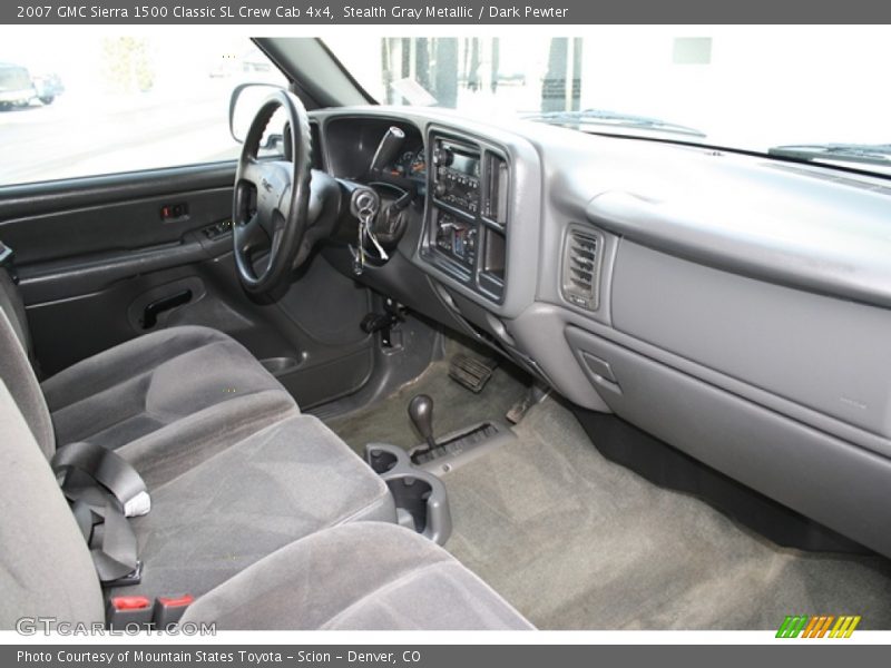 Stealth Gray Metallic / Dark Pewter 2007 GMC Sierra 1500 Classic SL Crew Cab 4x4