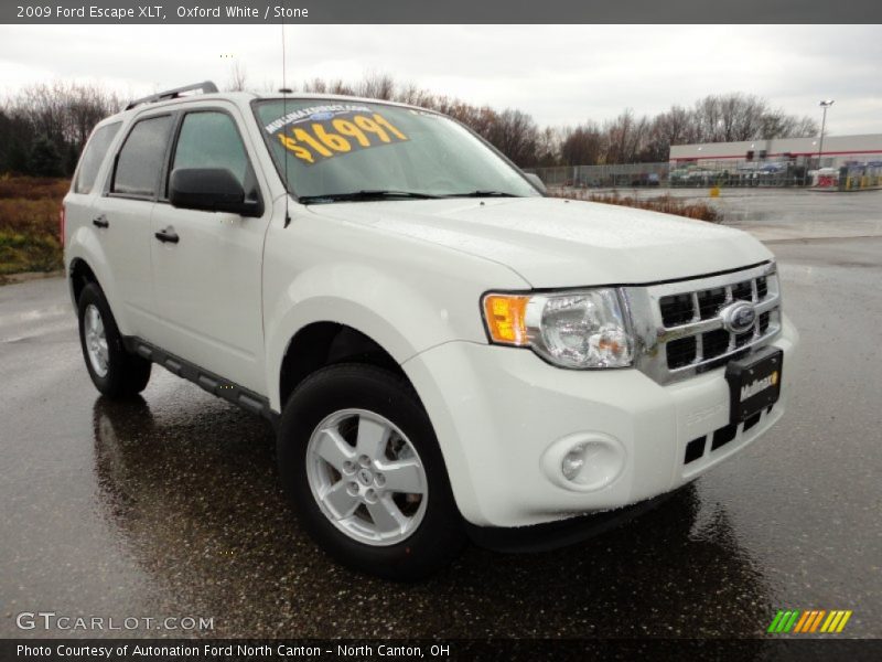 Oxford White / Stone 2009 Ford Escape XLT