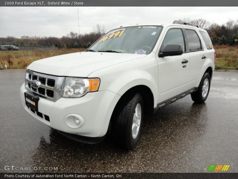 Oxford White / Stone 2009 Ford Escape XLT