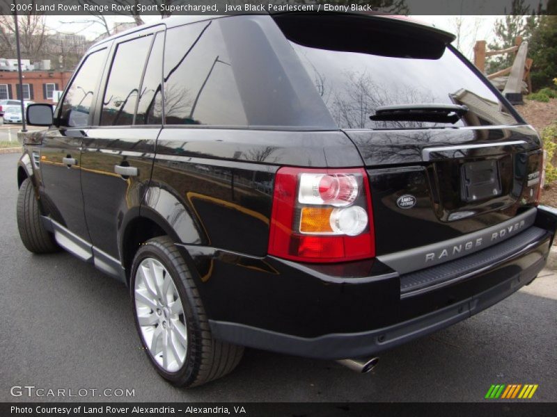 Java Black Pearlescent / Ebony Black 2006 Land Rover Range Rover Sport Supercharged