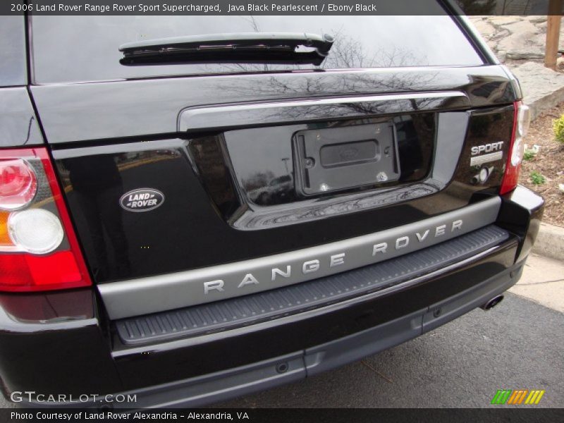 Java Black Pearlescent / Ebony Black 2006 Land Rover Range Rover Sport Supercharged