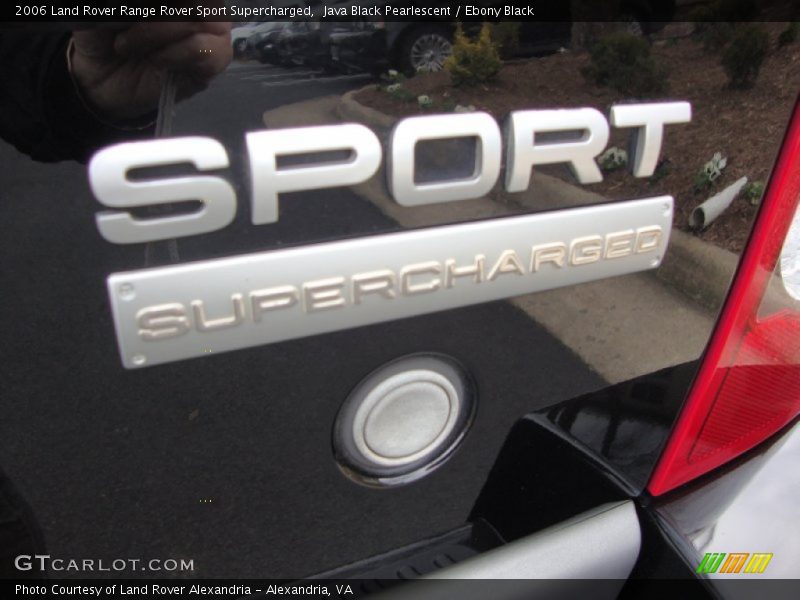 Java Black Pearlescent / Ebony Black 2006 Land Rover Range Rover Sport Supercharged