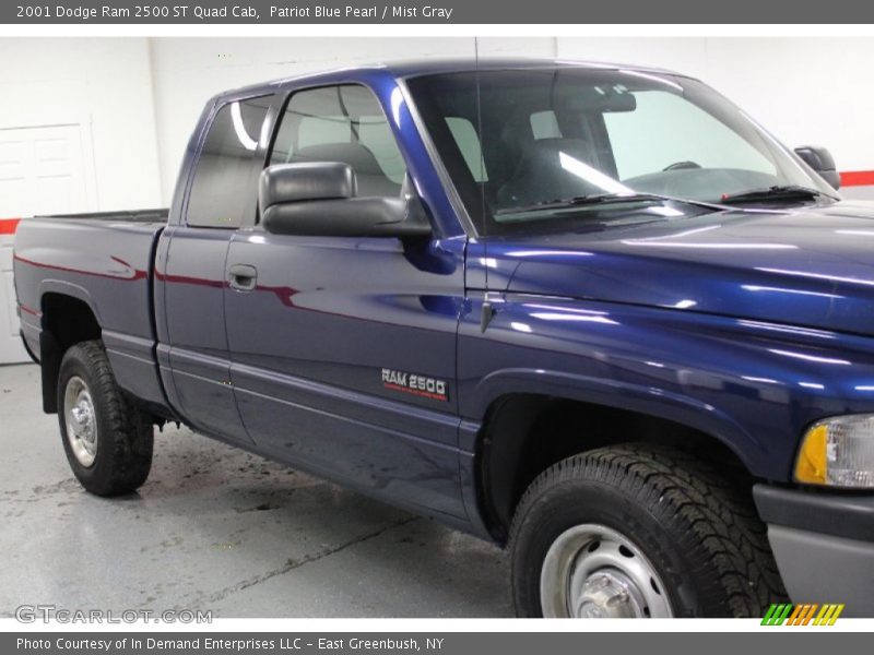 Patriot Blue Pearl / Mist Gray 2001 Dodge Ram 2500 ST Quad Cab