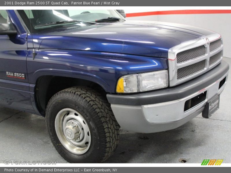 Patriot Blue Pearl / Mist Gray 2001 Dodge Ram 2500 ST Quad Cab