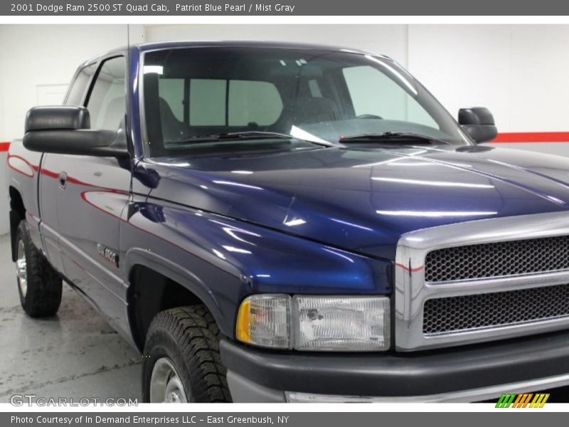 Patriot Blue Pearl / Mist Gray 2001 Dodge Ram 2500 ST Quad Cab