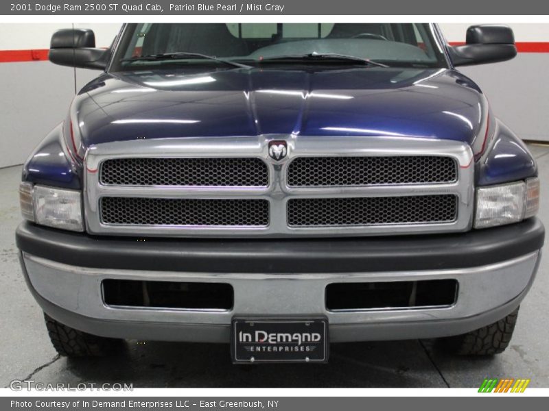 Patriot Blue Pearl / Mist Gray 2001 Dodge Ram 2500 ST Quad Cab