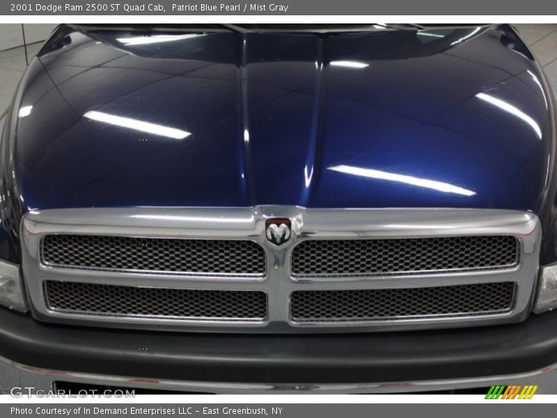 Patriot Blue Pearl / Mist Gray 2001 Dodge Ram 2500 ST Quad Cab