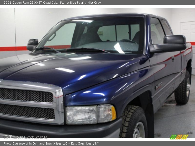 Patriot Blue Pearl / Mist Gray 2001 Dodge Ram 2500 ST Quad Cab