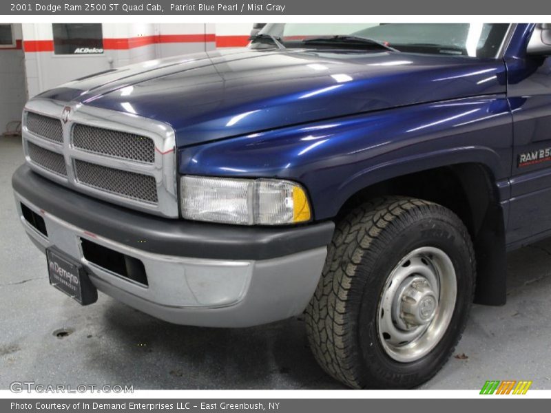 Patriot Blue Pearl / Mist Gray 2001 Dodge Ram 2500 ST Quad Cab