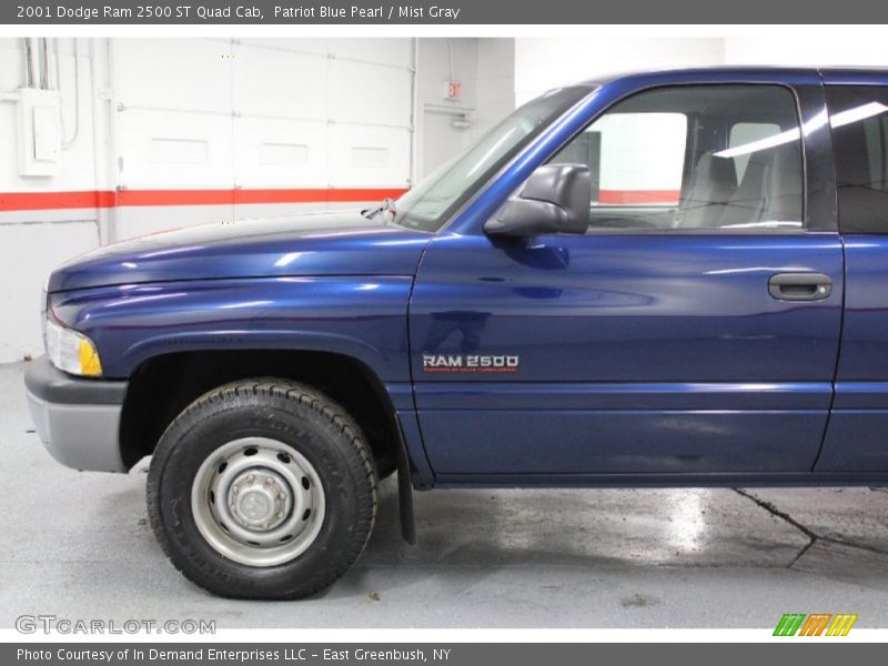 Patriot Blue Pearl / Mist Gray 2001 Dodge Ram 2500 ST Quad Cab