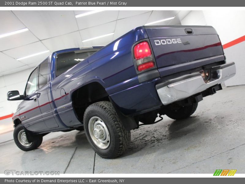 Patriot Blue Pearl / Mist Gray 2001 Dodge Ram 2500 ST Quad Cab