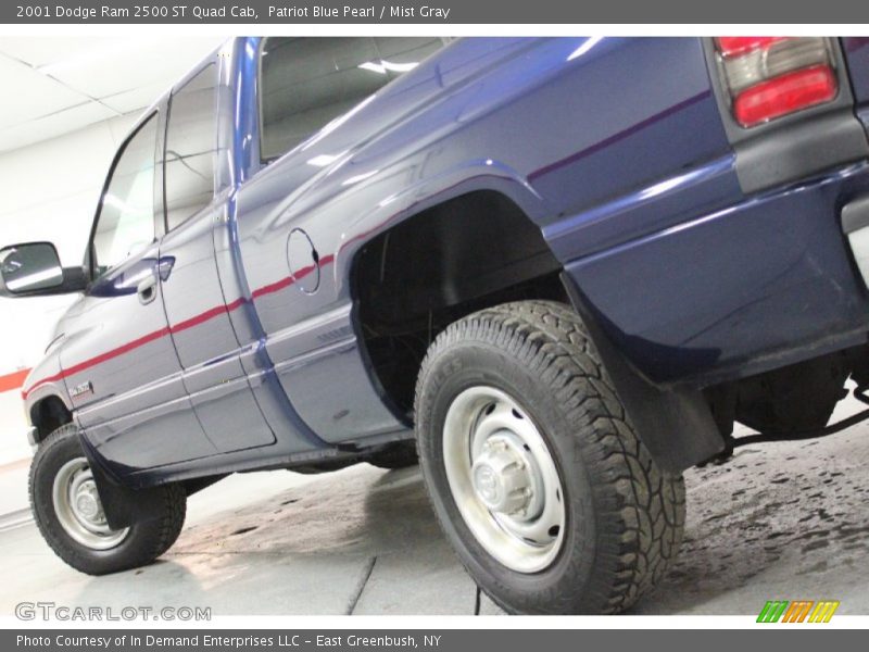Patriot Blue Pearl / Mist Gray 2001 Dodge Ram 2500 ST Quad Cab