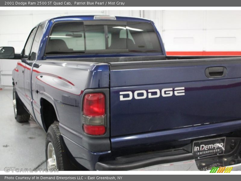 Patriot Blue Pearl / Mist Gray 2001 Dodge Ram 2500 ST Quad Cab