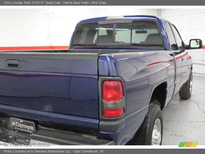Patriot Blue Pearl / Mist Gray 2001 Dodge Ram 2500 ST Quad Cab