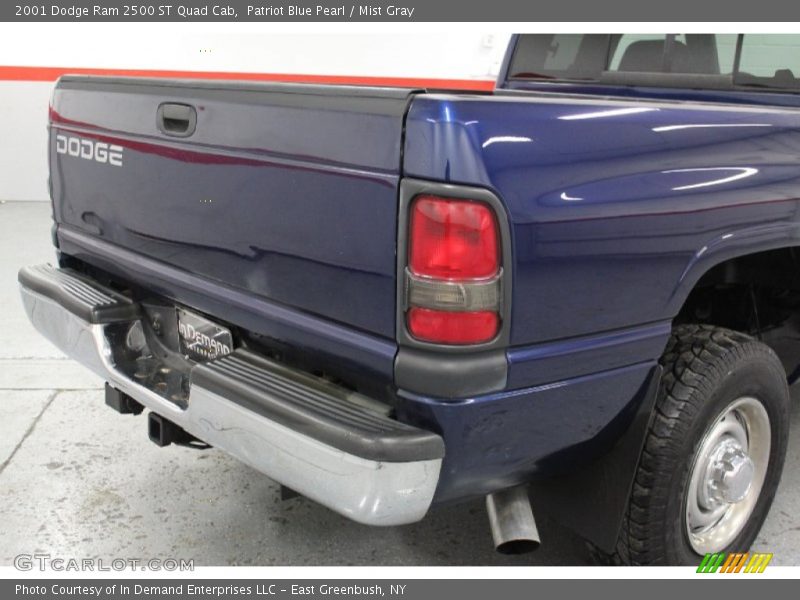 Patriot Blue Pearl / Mist Gray 2001 Dodge Ram 2500 ST Quad Cab