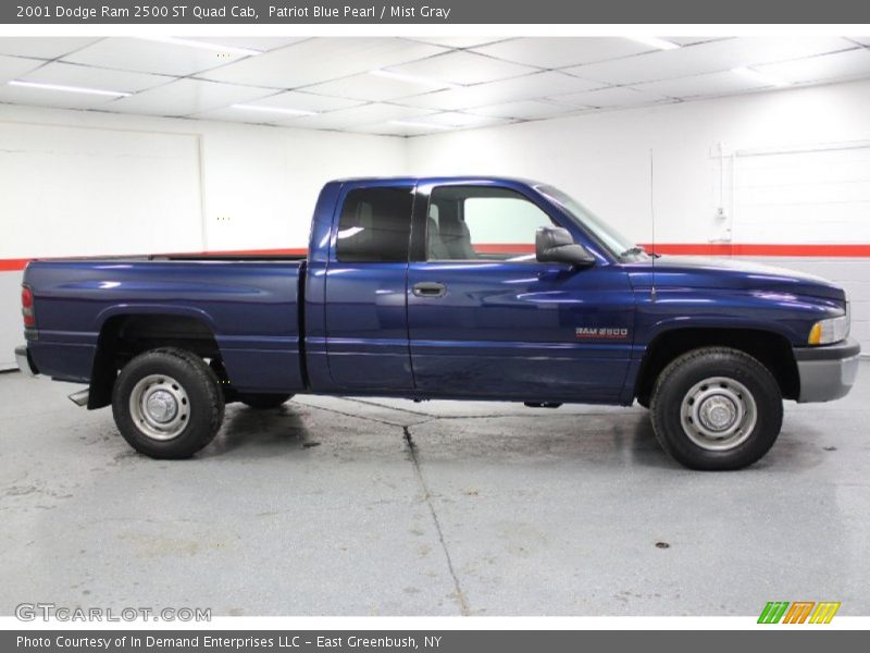 Patriot Blue Pearl / Mist Gray 2001 Dodge Ram 2500 ST Quad Cab
