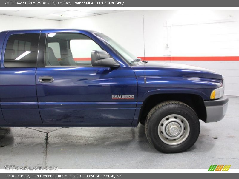 Patriot Blue Pearl / Mist Gray 2001 Dodge Ram 2500 ST Quad Cab
