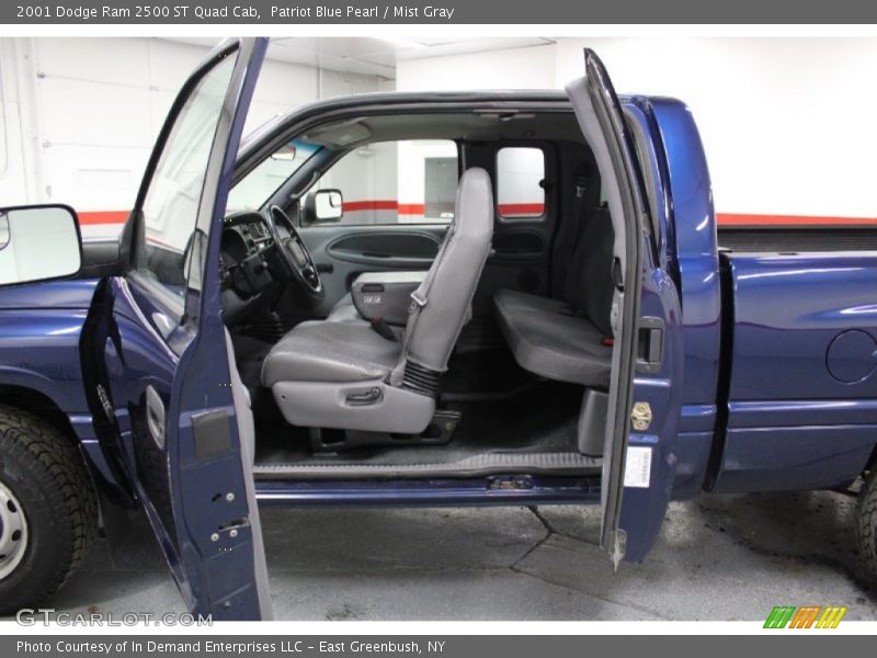 Patriot Blue Pearl / Mist Gray 2001 Dodge Ram 2500 ST Quad Cab