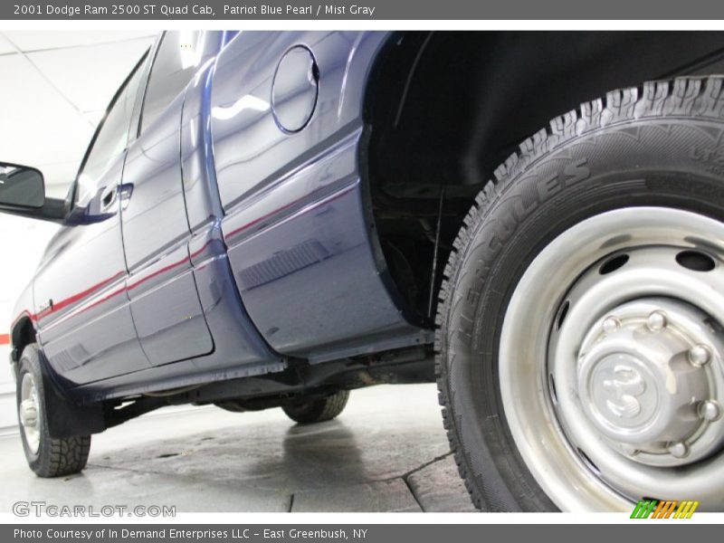 Patriot Blue Pearl / Mist Gray 2001 Dodge Ram 2500 ST Quad Cab