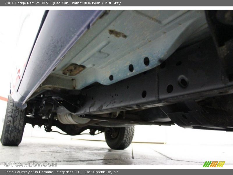 Patriot Blue Pearl / Mist Gray 2001 Dodge Ram 2500 ST Quad Cab
