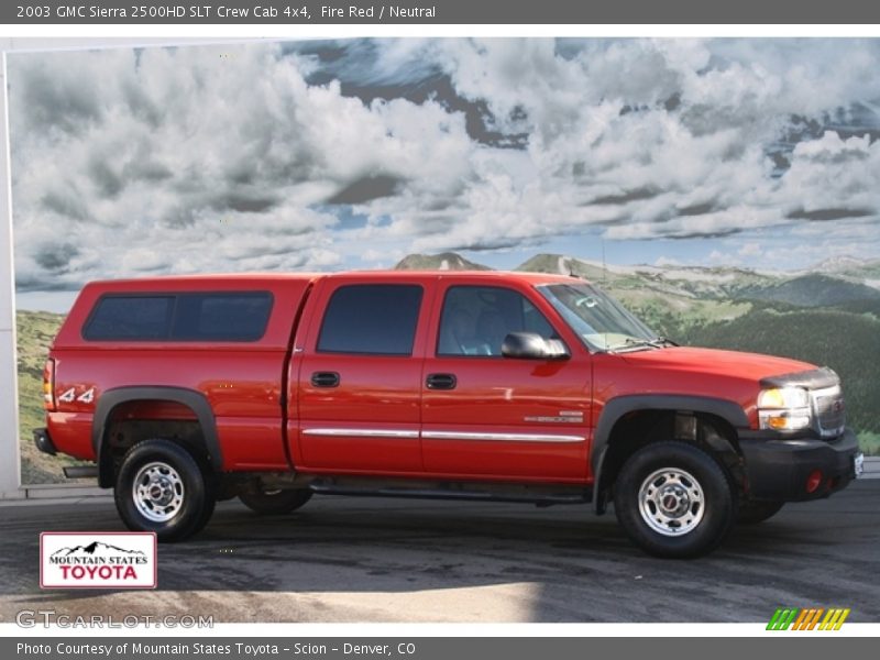 Fire Red / Neutral 2003 GMC Sierra 2500HD SLT Crew Cab 4x4
