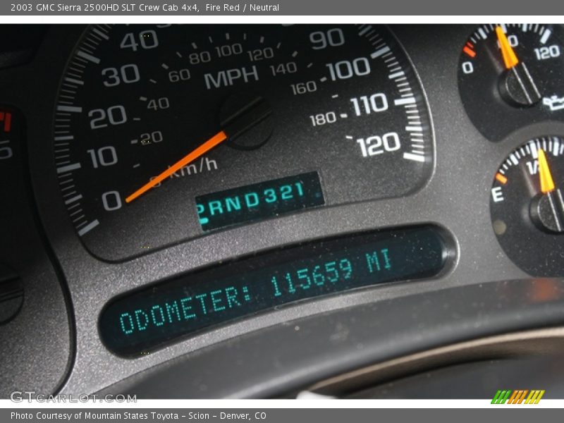 Fire Red / Neutral 2003 GMC Sierra 2500HD SLT Crew Cab 4x4