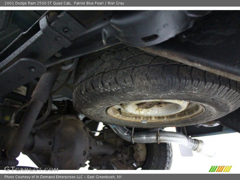 Patriot Blue Pearl / Mist Gray 2001 Dodge Ram 2500 ST Quad Cab