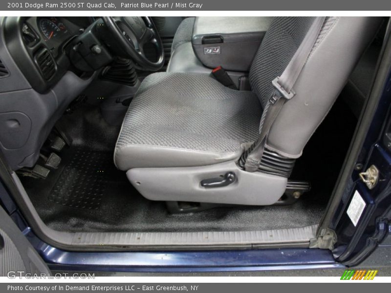 Patriot Blue Pearl / Mist Gray 2001 Dodge Ram 2500 ST Quad Cab