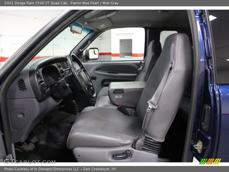 Patriot Blue Pearl / Mist Gray 2001 Dodge Ram 2500 ST Quad Cab