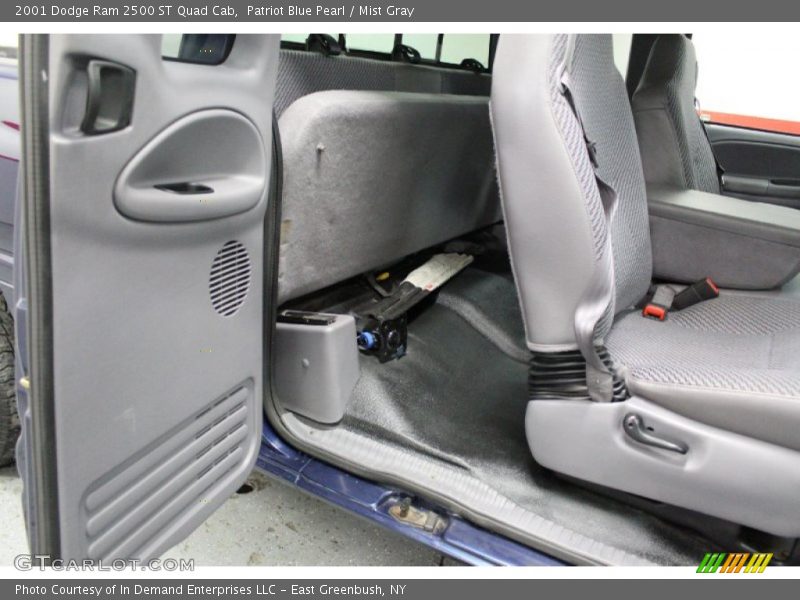 Patriot Blue Pearl / Mist Gray 2001 Dodge Ram 2500 ST Quad Cab