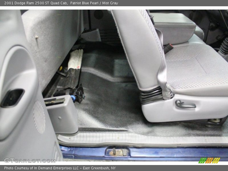 Patriot Blue Pearl / Mist Gray 2001 Dodge Ram 2500 ST Quad Cab