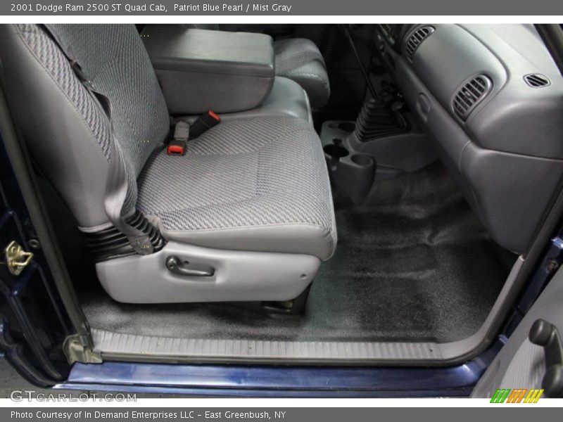 Patriot Blue Pearl / Mist Gray 2001 Dodge Ram 2500 ST Quad Cab