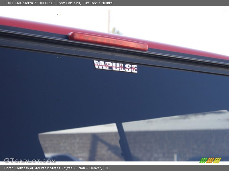 Fire Red / Neutral 2003 GMC Sierra 2500HD SLT Crew Cab 4x4