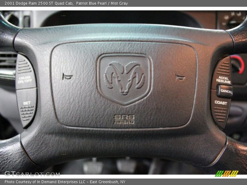 Patriot Blue Pearl / Mist Gray 2001 Dodge Ram 2500 ST Quad Cab