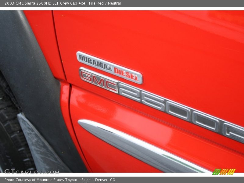 Fire Red / Neutral 2003 GMC Sierra 2500HD SLT Crew Cab 4x4