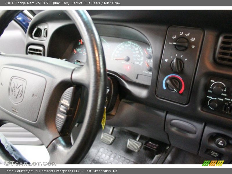 Patriot Blue Pearl / Mist Gray 2001 Dodge Ram 2500 ST Quad Cab