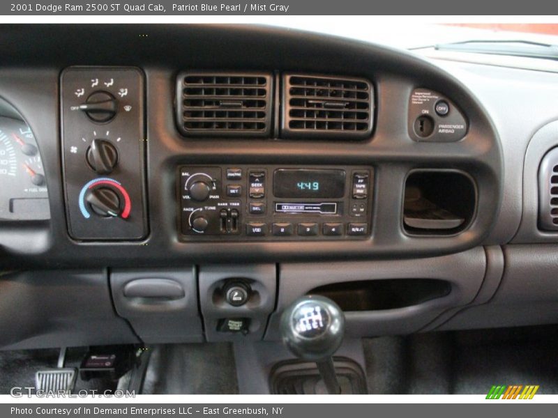 Patriot Blue Pearl / Mist Gray 2001 Dodge Ram 2500 ST Quad Cab