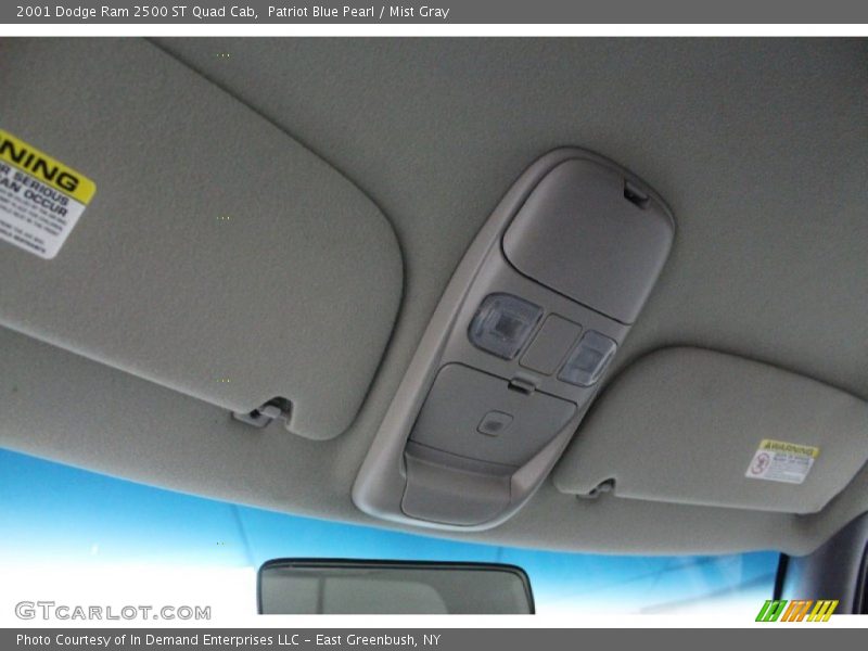 Patriot Blue Pearl / Mist Gray 2001 Dodge Ram 2500 ST Quad Cab