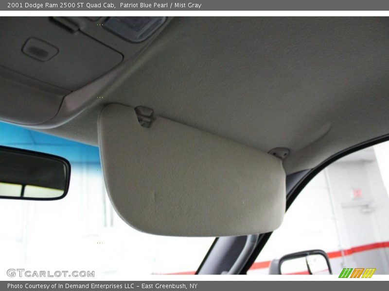 Patriot Blue Pearl / Mist Gray 2001 Dodge Ram 2500 ST Quad Cab