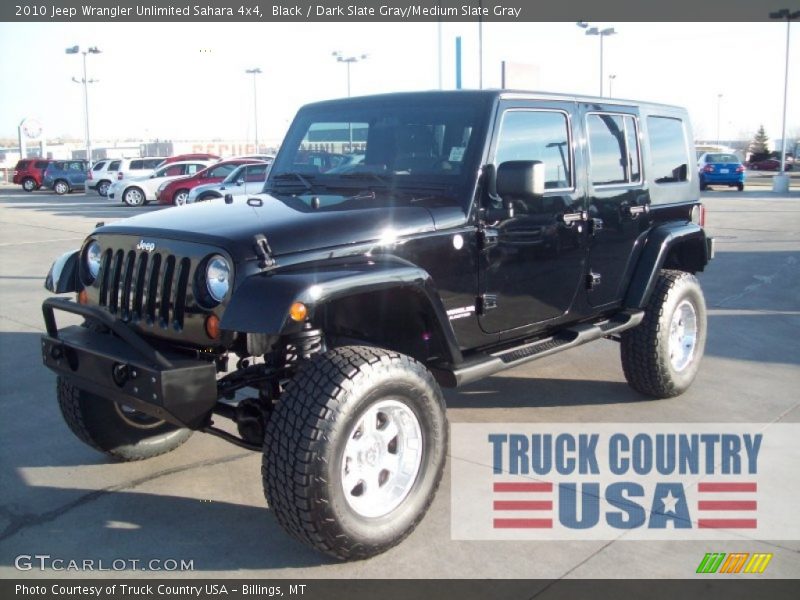 Black / Dark Slate Gray/Medium Slate Gray 2010 Jeep Wrangler Unlimited Sahara 4x4