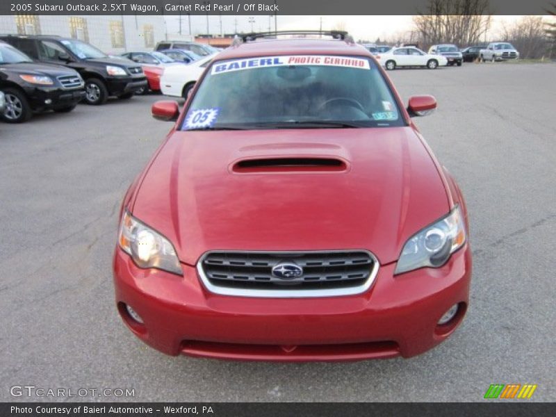 Garnet Red Pearl / Off Black 2005 Subaru Outback 2.5XT Wagon