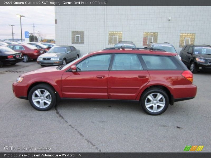 Garnet Red Pearl / Off Black 2005 Subaru Outback 2.5XT Wagon