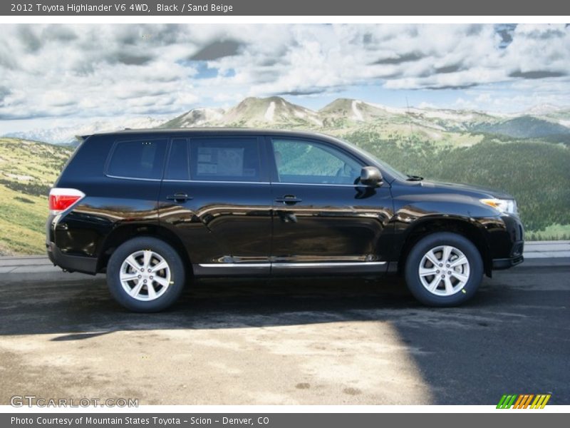 Black / Sand Beige 2012 Toyota Highlander V6 4WD