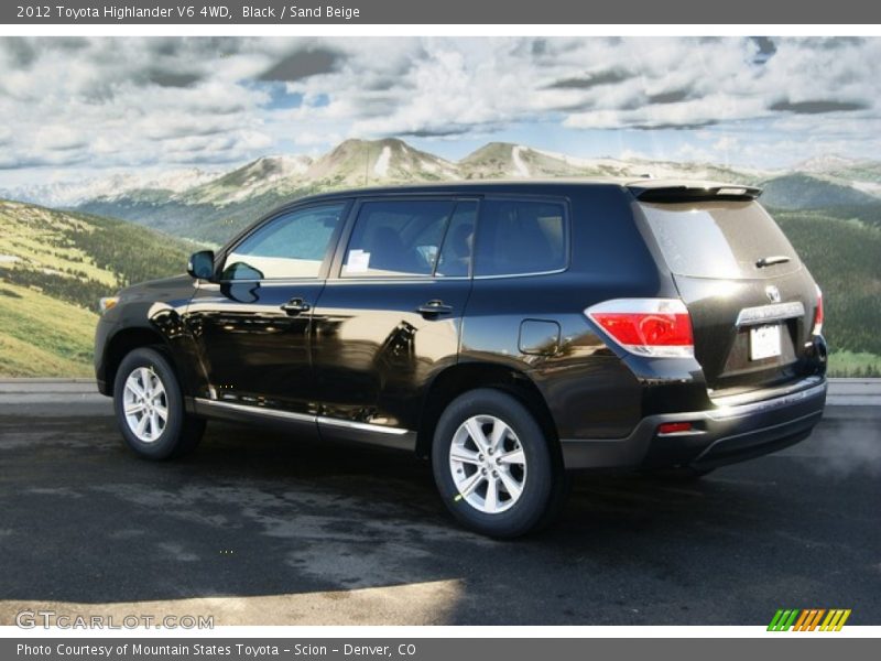 Black / Sand Beige 2012 Toyota Highlander V6 4WD