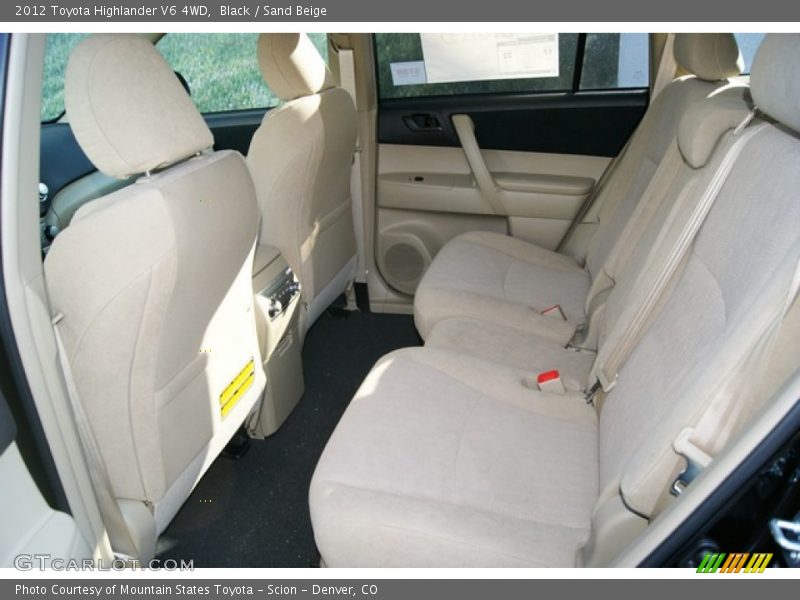 Black / Sand Beige 2012 Toyota Highlander V6 4WD