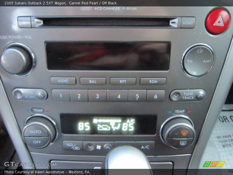 Garnet Red Pearl / Off Black 2005 Subaru Outback 2.5XT Wagon
