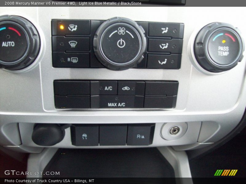 Light Ice Blue Metallic / Black/Stone 2008 Mercury Mariner V6 Premier 4WD